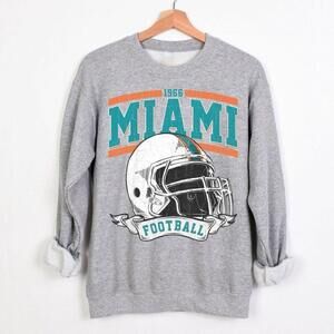 Retro Miami Football Miami Football Women Game Da Sweatshirt 1966